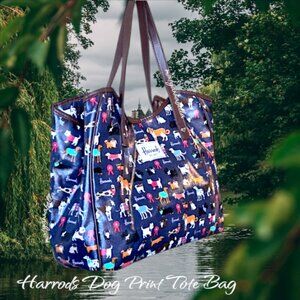 Harrod's Dog Print Tote